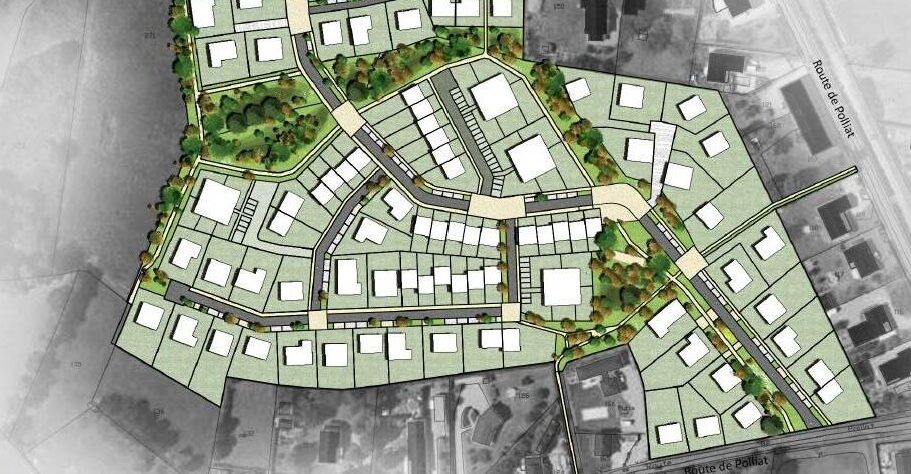 OAP Le Champ (extrait esquisse) - PLU Attignat