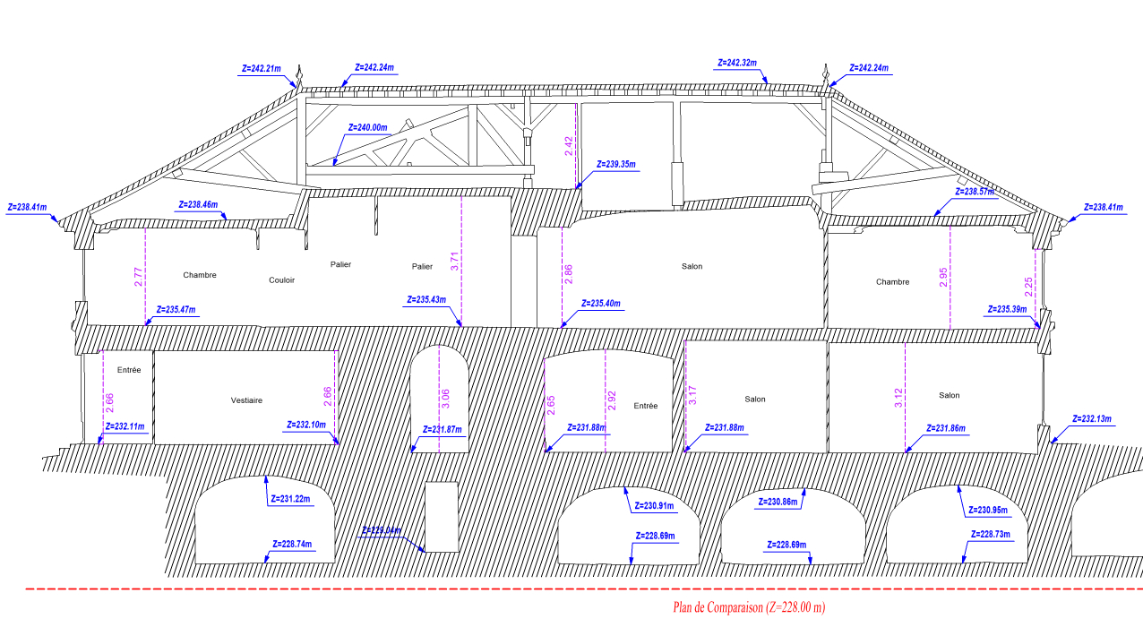 Rénovation énergétique - Plan de coupe 2