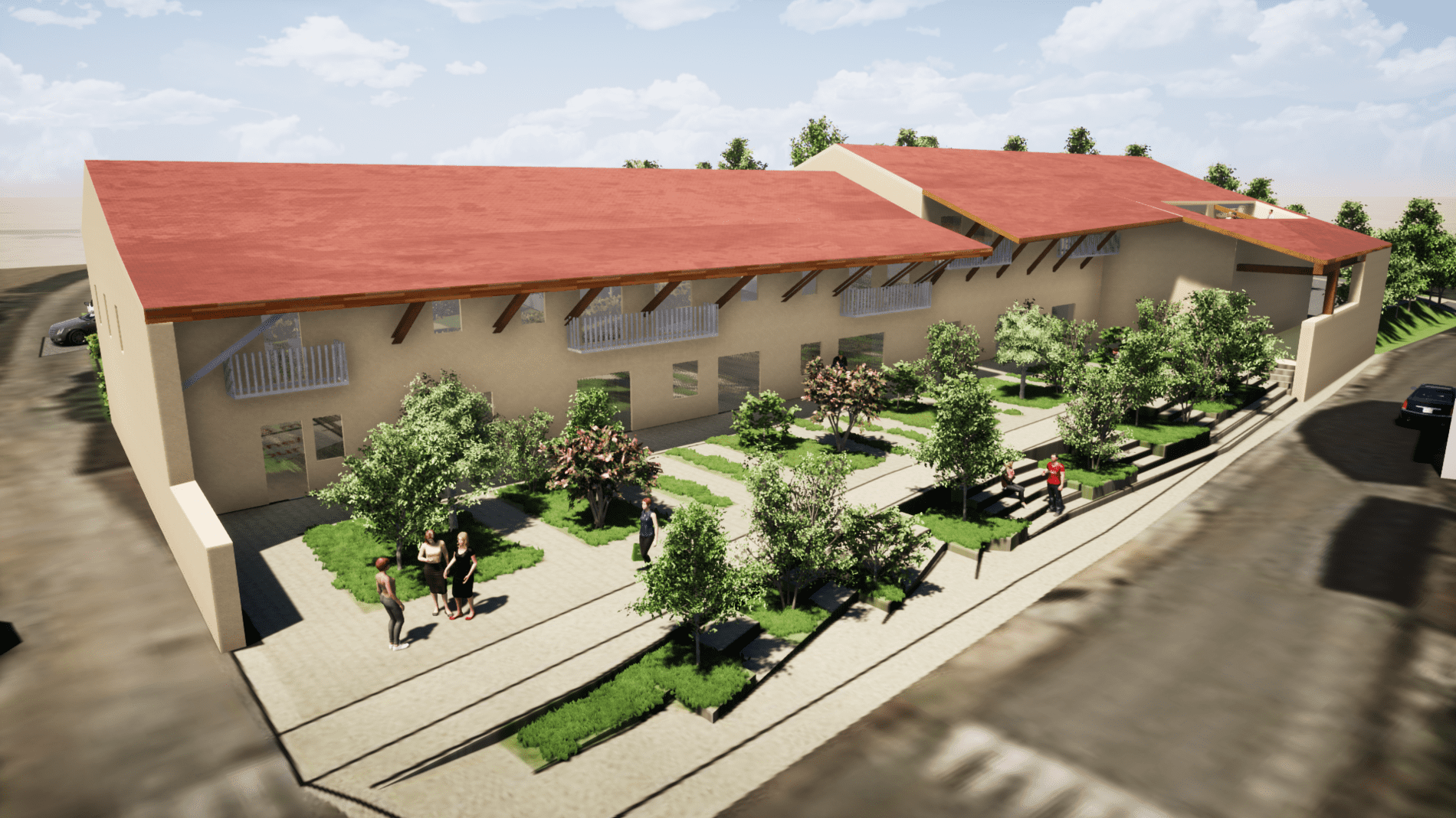 Réhabilitation d'un corps de ferme à Bourg-Saint-Christophe - 1