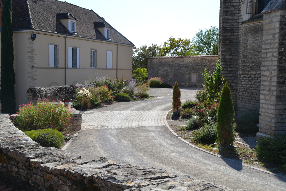 Espaces publics paves vegetation